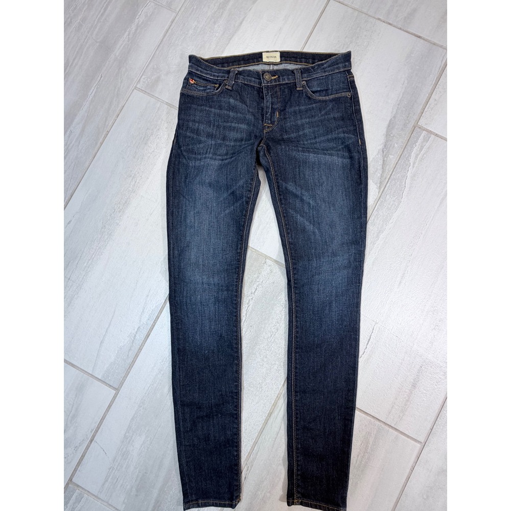 Hudson Krista Super Skinny Jeans Dark Wash Blue Low Rise NW407ZNA Size 26